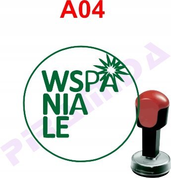 Pieczątka dla nauczycieli dzieci A04 kołek stempel Pieczątka dla nauczycieli dzieci A04 kołek stempel