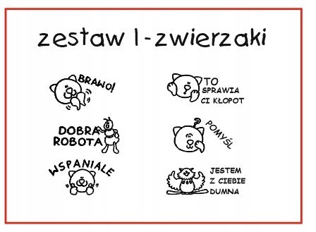 Pieczątki dla nauczycieli na AUTOMACIE WAGRAF 6szt Pieczątki dla nauczycieli na AUTOMACIE WAGRAF 6szt