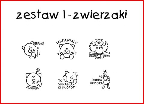 Pieczątki dla nauczycieli - 6szt Pieczątki dla nauczycieli - 6szt