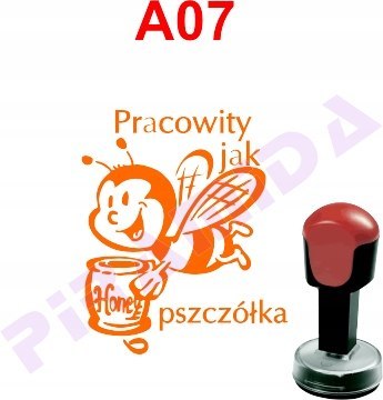 Pieczątka dla nauczycieli dzieci A07 kołek stempel Pieczątka dla nauczycieli dzieci A07 kołek stempel