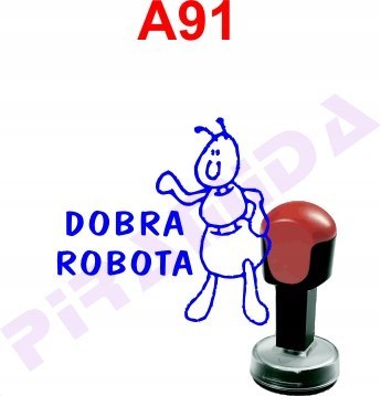 Pieczątka dla nauczycieli dzieci A91 kołek stempel Pieczątka dla nauczycieli dzieci A91 kołek stempel
